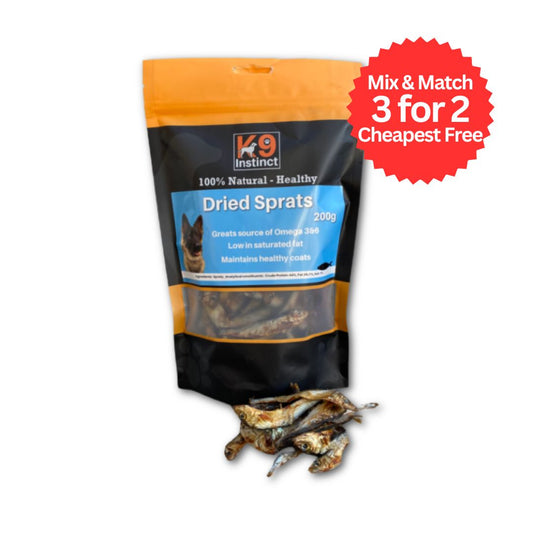 K9 Instinct UK Dried Sprats for dogs