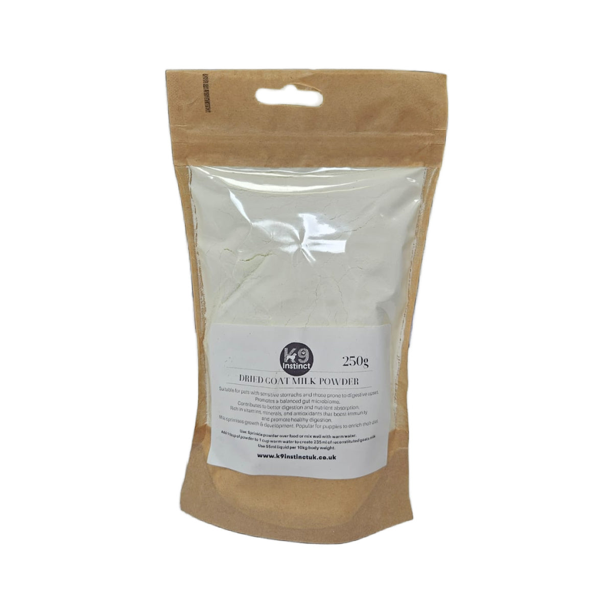 Dried goat milk powder for dogs