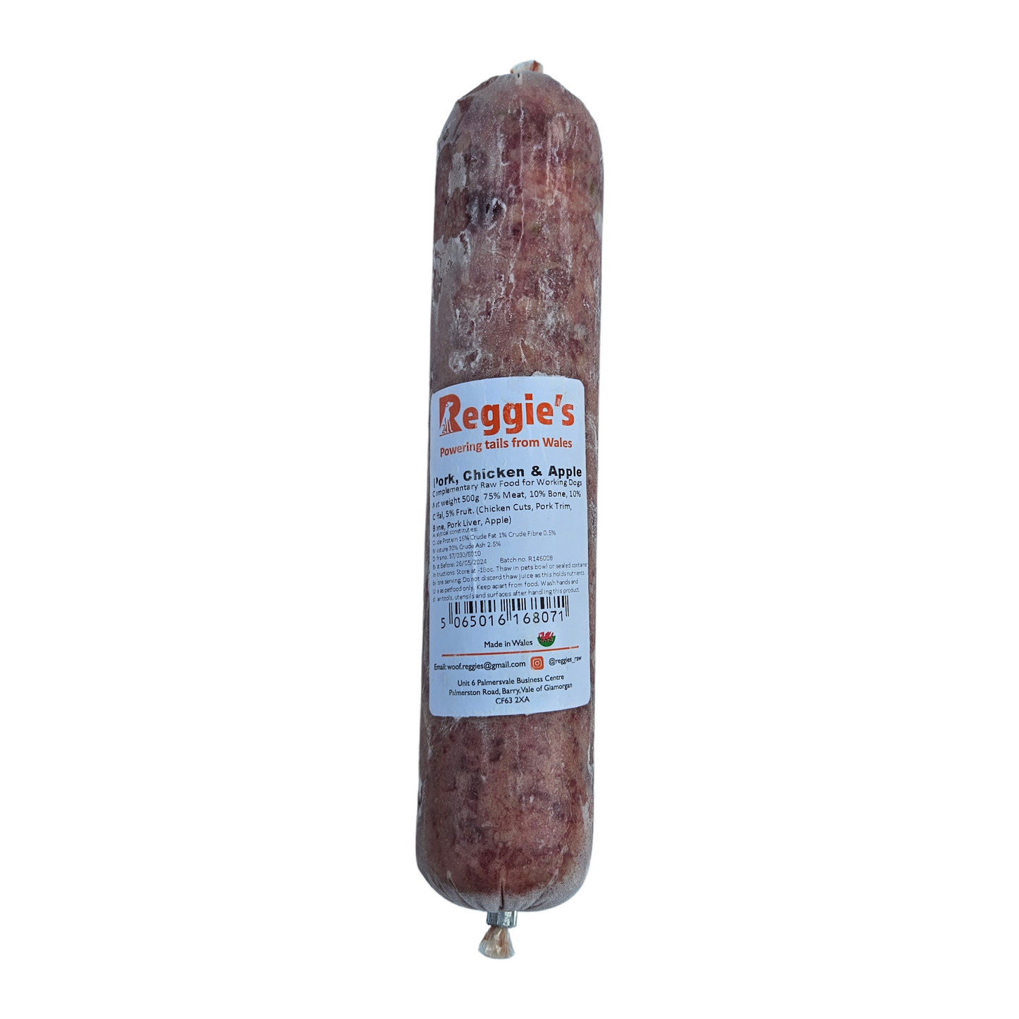 Reggie's Pork, Chicken & Apple 500g