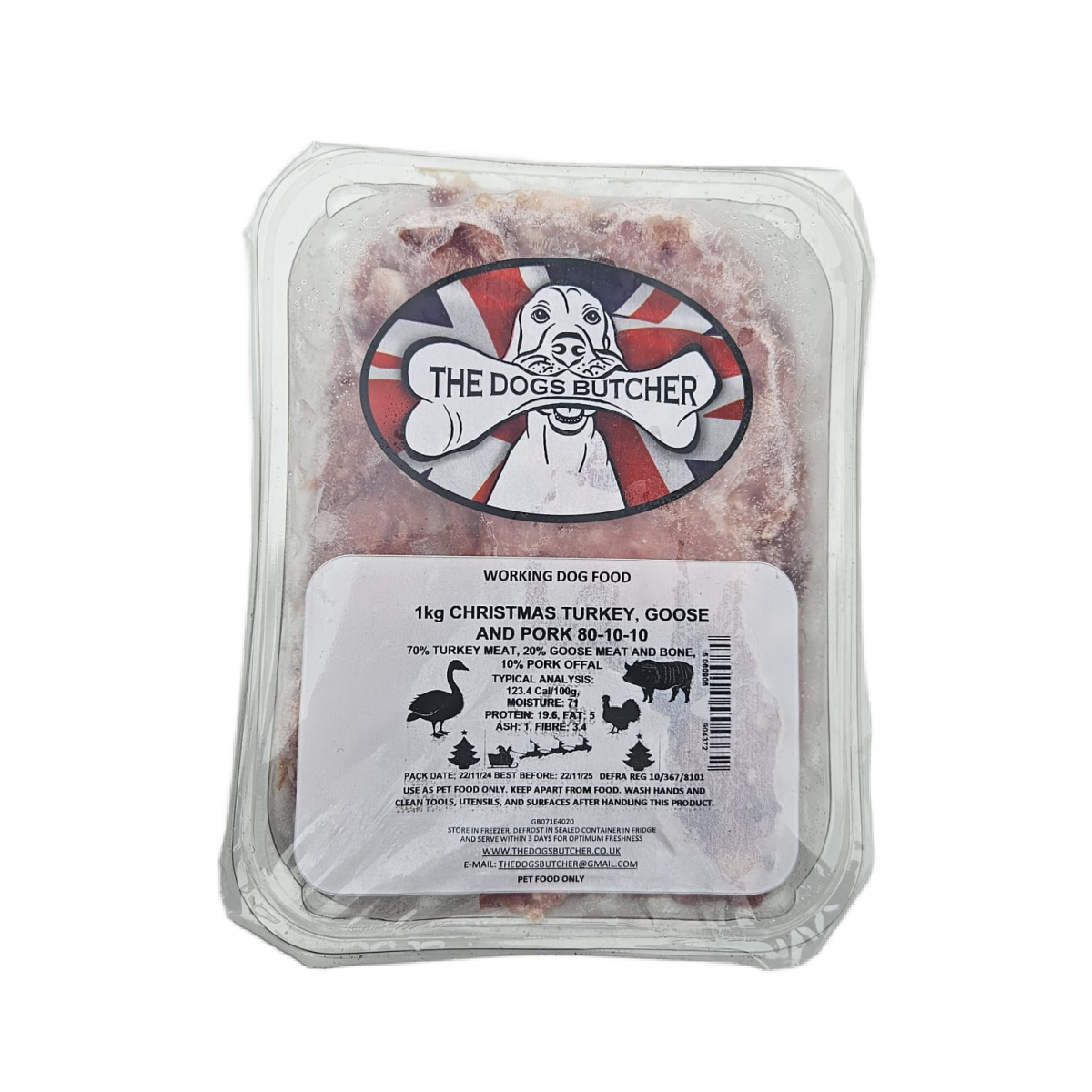 TDB Christmas Turkey, Goose & Pork 1kg