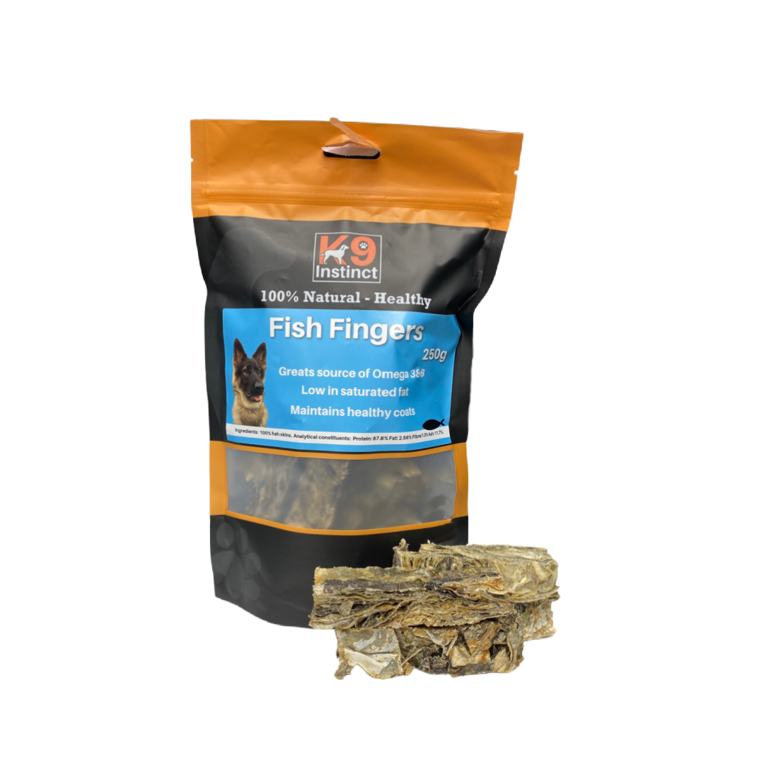 K9 Instinct UK Fish Fingers - natural dog chews